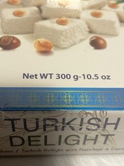 Hacizade Turkish Delights w/Hazelnut & coconut & Vanilla Candies 10.5oz (3 Pack)