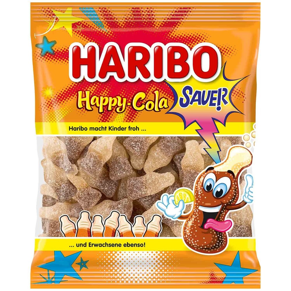 2 x 175g HARIBO ” Happy Cola sour ” New from Germany Free Shipping !