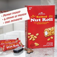 Individually Wrapped Salted Nut Roll Bars – Crunchy Peanut Caramel Nougat Mix