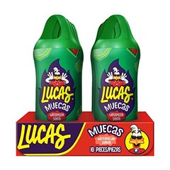 Lucas Muecas Chili Lollipop Candy Pack of 10 Sweet and Spicy Treats 0.88 Oz