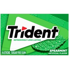 Trident Chewing Gum, Spearmint, 14.0 ea 2pk