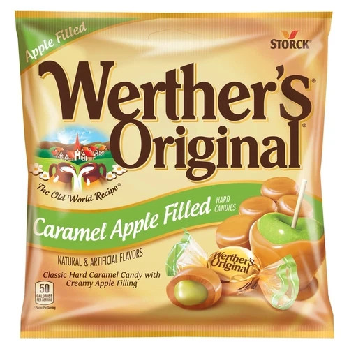 Werther’s 2.65 oz Harvest Caramels CARAMEL APPLE FILLED Hard Candies *BB 4/2026*