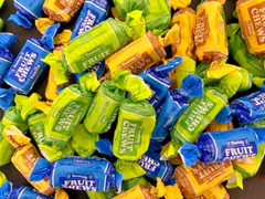 Tootsie Roll FRUIT CHEWS Chewy Candy 3 ASSORTED FLAVORS BULK CANDY- FOUR Pounds