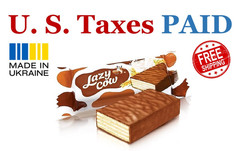 Roshen Lazy Cow Chocolate Wafer Candy Ukrainian Crispy Creamy Sweet Gift Treat