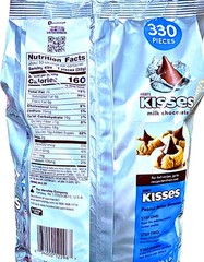 Hershey’s Kisses Milk Chocolate Candy 330 Pieces 56 Oz (1.58 kg)