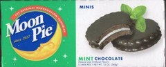 Moon Pie Mini Mint Chocolate Flavored Marshmallow Sandwich Cookie – 12 Count