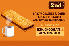 Bichobi Korean Chocolate Biscuit Bars, Crispy Snack, 5 Pack 4.41oz