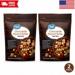 Great Value Chocolate Peanut Butter Trail Mix 22 oz Bags Pack of 2