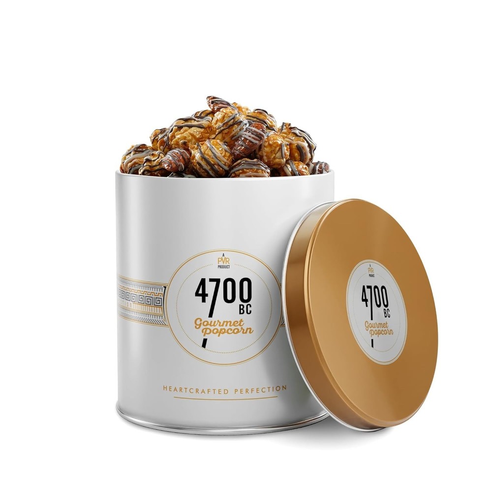 4700BC Gourmet Popcorn: Tiramisu Chocolate Tin, 135g