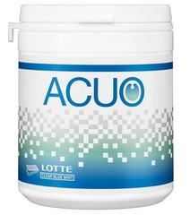Lotte ACUO Blue Mint Family Bottle 137g Japanese Candy Gum