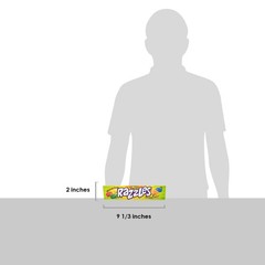 Sour Razzles Candy/Gum, Box of 24 1.4-Ounce Bags