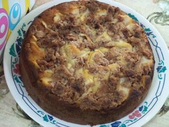8-inch Apple Yogurt Cake with Streusel Topping*Moist & Fluffy*Birthday Cake