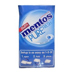 Mentos Pure Fresh Sugar-Free Chewing Gum Xylitol Fresh Mint (Bulk Pack of 10)
