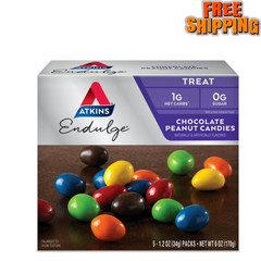 Atkins Endulge Treat, Peanut Butter Candies, Keto Friendly, 5 Count 1.2 oz each-