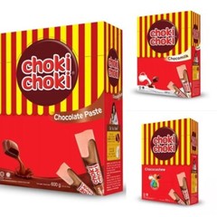 3x Choki Choki Chocolate Paste Stick Snacks (60pcs/Box) 12 Packet