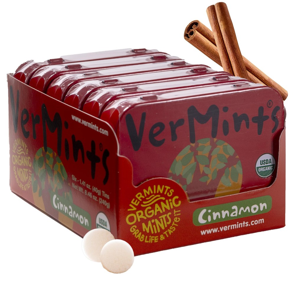 Organic Cinnamon Breath Mints – Real Lasting Cinnamon Refreshment – Travel Si…