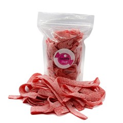 Sour Gummy candy Strips (Strawberry, 1 Pound)
