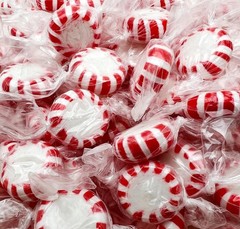 Peppermint Starlight Mints Hard Candy Bulk Pack 2 Pounds About 180 Count