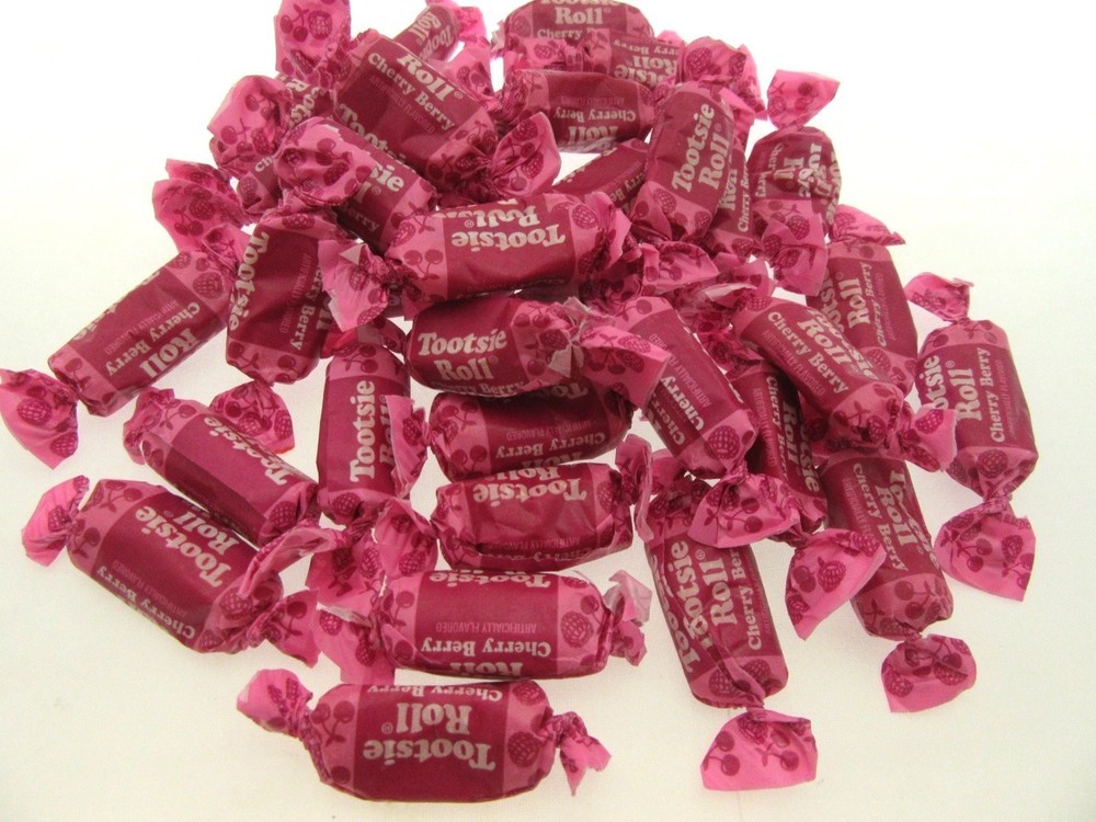 Tootsie Roll Cherry Berry Fruit Chews Half Pound 8oz Candy