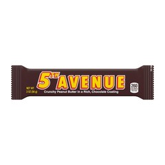 5TH AVENUE Chocolatey Coated Crunchy 36 Ounce (Pack of 18), brown, yellow