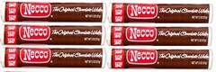 Necco Wafers Original Chocolate Flavored Hard Candy Rolls 2 Ounce (Pack of 6)