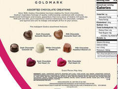 3x Godiva Goldmark Premium Assorted Chocolates Heart Tin Valentine’s Day 3 Pack