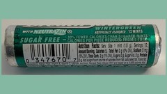 Vtg Hershey Breath Savers Wrapper Green Wintergreen Neutrazin 12 Mints Foil Wrap