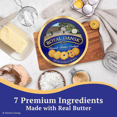 Danish Cookies Tin, Butter, 24 Ounce