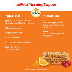 Belvita Cranberry Orange Breakfast Biscuits, 5 Packs (4 Biscuits per Pack)