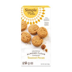 Simple Mills Almond Flour Crunchy Cookies, Toasted Pecan – 5.5 Ounce (Pack of 1)