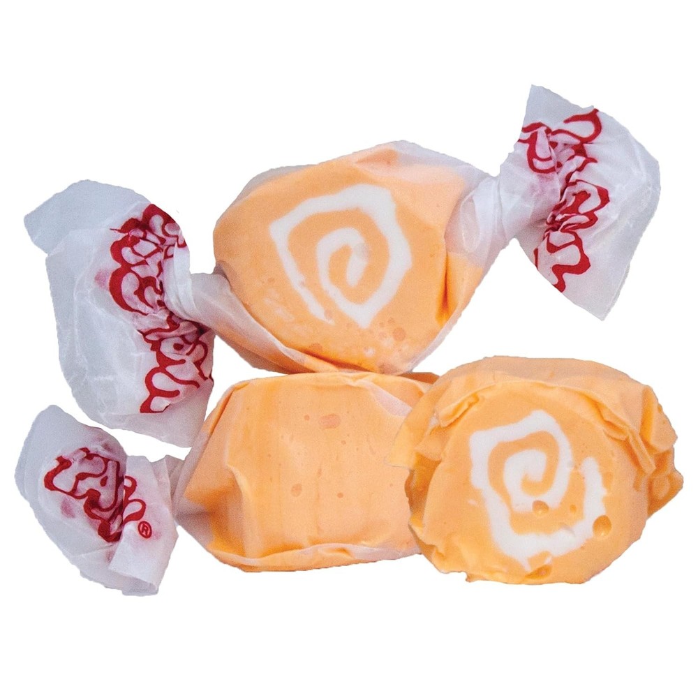 Taffy Town ORANGE CREAM Salt Water Taffy Bulk Candy | 1~2 LB | Free Shipping
