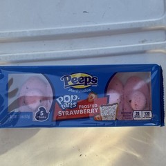 Peeps Pop-Tarts Frosted Strawberry Marshmallow Chick 5 Pack 1.5 oz (42g) GF