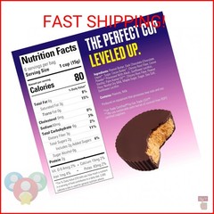 SkinnyDipped Dark Chocolate Peanut Butter Cups, 2g Sugar per Cup, Keto Friendly,
