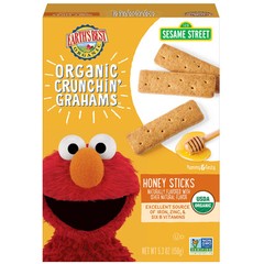 Earth’s Best Organic Sesame Street Crunchin Grahams 5.3 oz Kids Snack