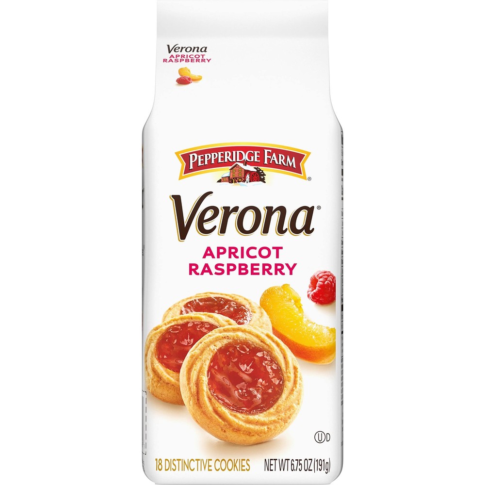 Pepperidge Farm Verona Apricot 6.75 Ounce (Pack of 1), Raspberry Thumbprint