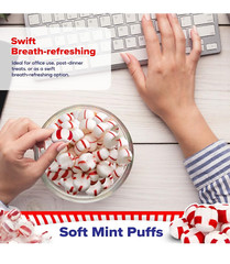 Soft Peppermint Puffs, Soft Peppermint Candy, Soft Mints Individually Wrapped Ca