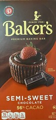 4x BAKER’S Semi-Sweet Chocolate 56% CACAO Bar 4oz – Premium Baking Bar – 4 BARS