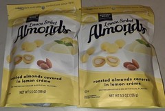2 Edward Marc 5.5 oz LEMON SORBET Roasted Almonds Covered in Lemon Creme BB 5/26