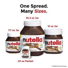 Nutella Hazelnut Spread with Cocoa for Breakfast, 35.3 oz Jar