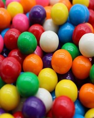 Small Assorted 2.5 Pounds 608 pieces, Mini Rainbow Bubble Gum For Candy Jars and