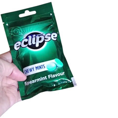 5 packs Chewy Mints Wrigley’s Eclipse Spearmint Powerful Refresh Breath New- 45g