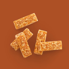 Sesame Crunch, 16 Oz (454G) Pouch | Individually Wrapped Honey Sesame Candy | Ko