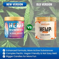 Hemp Gummies for Adults, 6 Fruity Flavors for Deep Bedtime, Relax, Hemp Gummy In