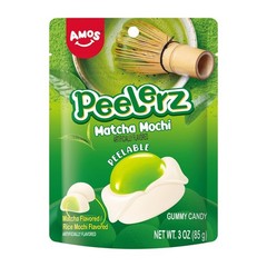AMOS Peelerz Gummy Matcha Mochi Candy 3oz – Viral TikTok – Trending – LIMITED