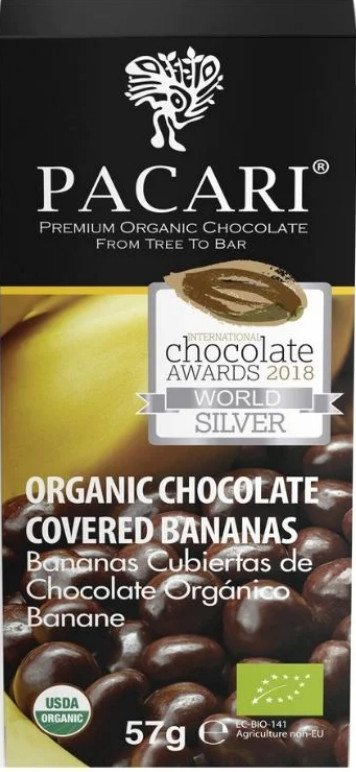 Pacari Chocolate Covered Banana – 2 oz. – 57 g. Visit store for other flavors!