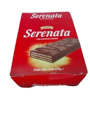 SERENATA VANILLA & CHOCOLATE FINE EURO WAFER GREEK CHOCOLATE BARS (BOX-24 PCS)