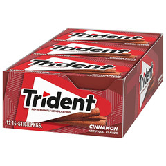 Cinnamon Sugar-Free Chewing Gum, 12 Packs of 14 Pieces (168 Total Pieces)