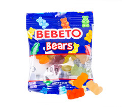 BEBETO Bears 12 Flavours Colors Jelly Gum 10g x 8~168packs, Gummy Bear Candy