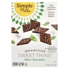 Seed & Nut Flour, Sweet Thins, Mint Chocolate, 4.25 oz (120 g)