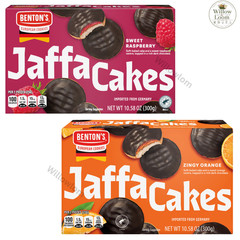 Benton’s Jaffa Cakes Raspberry and Orange 10.58 oz 2 Box Bundle European Cookies